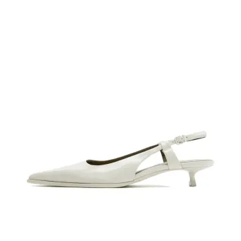 ZARA Slim Heel High Heels 3cm Women's White