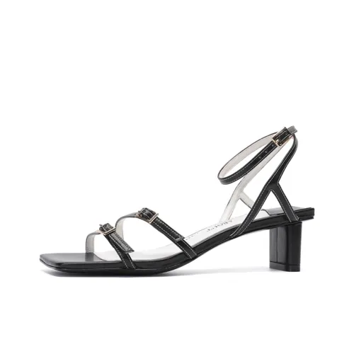BIUCILI Block Heel Fashion Sandal 4cm Women's Black