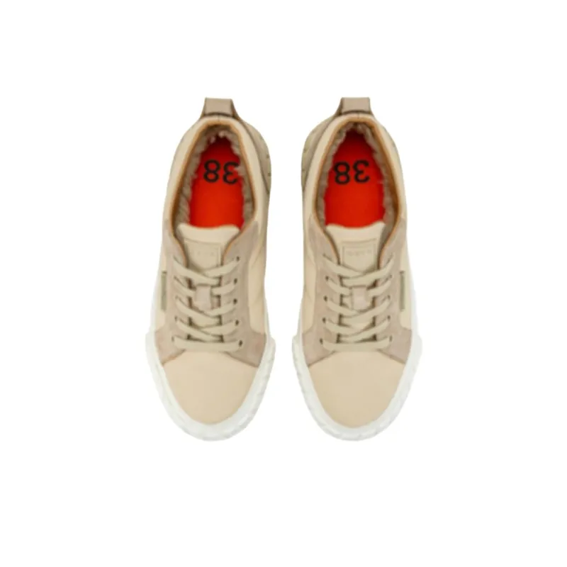 Both Tyres Low Top Skateboard Shoes 3.8cm Women's Camel Brown-2