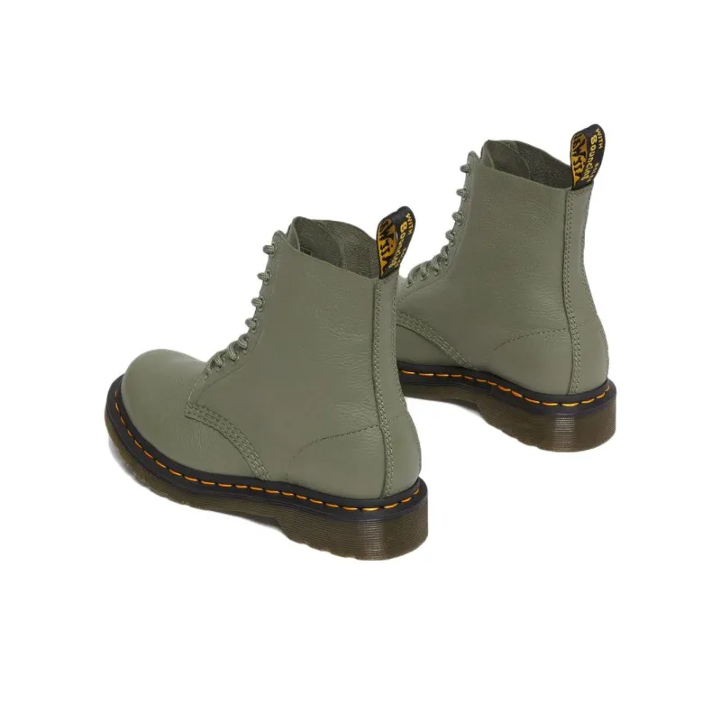 Dr.Martens 1460 Pascal Virginia Leather Boots 'Khaki Green' Women's-3