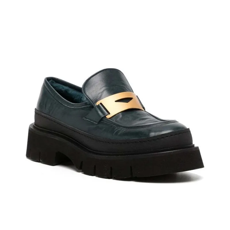 MADISON MAISON Loafers 3.8cm Women's Marine Blue-1