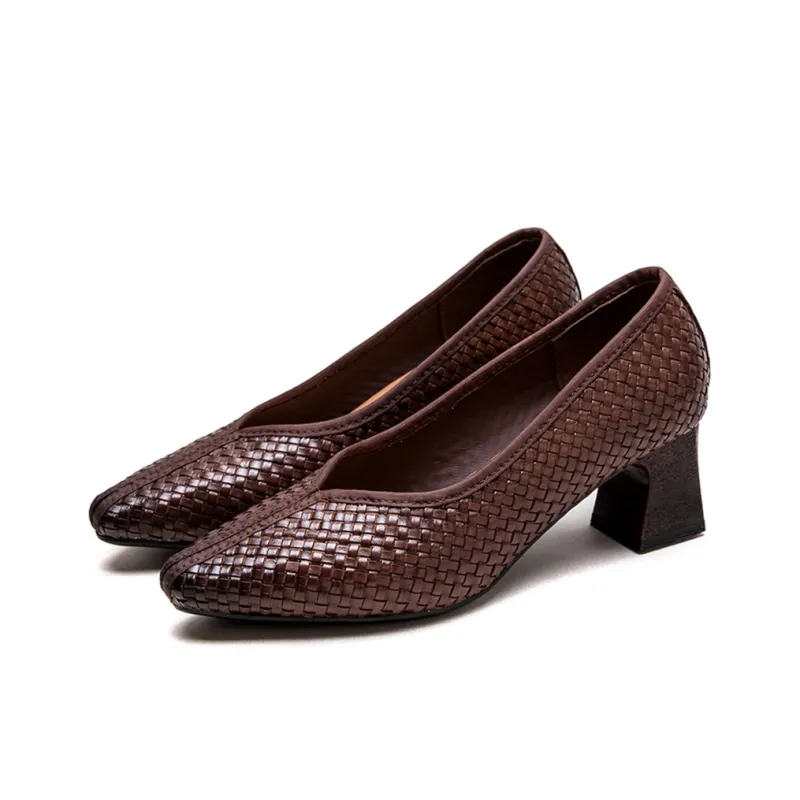 Jay Chunky Heel High Heels 5.5CM Women's-2