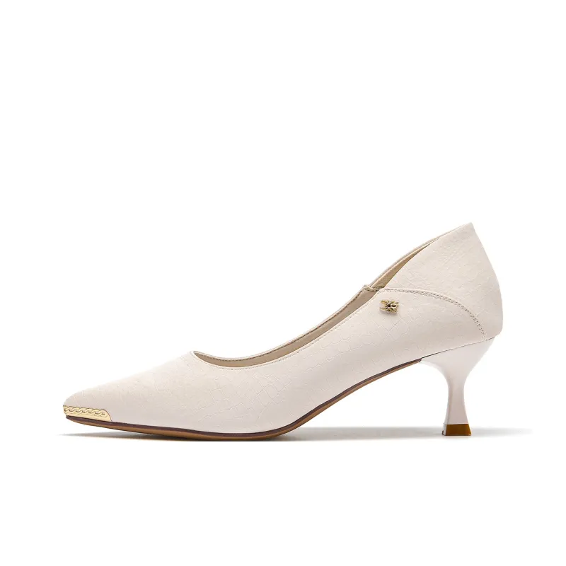 Spider King High Heels 5cm Women's Beige-0