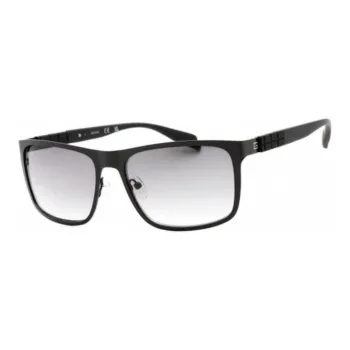 GUESS Metal Square Sunglasses Men's Black