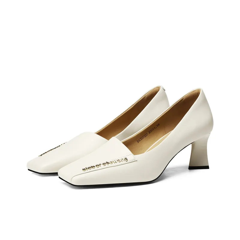 BOSSSUNWEN Chunky Heel High Heels 6cm Women's-4