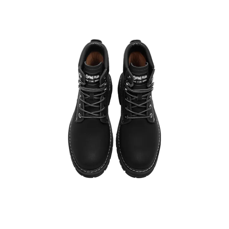 KUX Martin Boots Unisex Yellow Brown/Black-9
