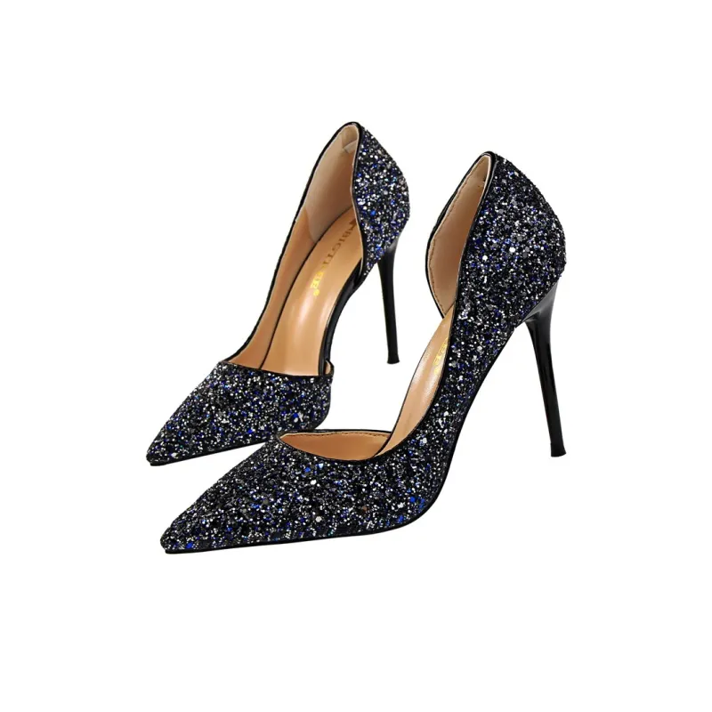 QITUMAUL Slim Heel High Heels 9.5 Women's-13
