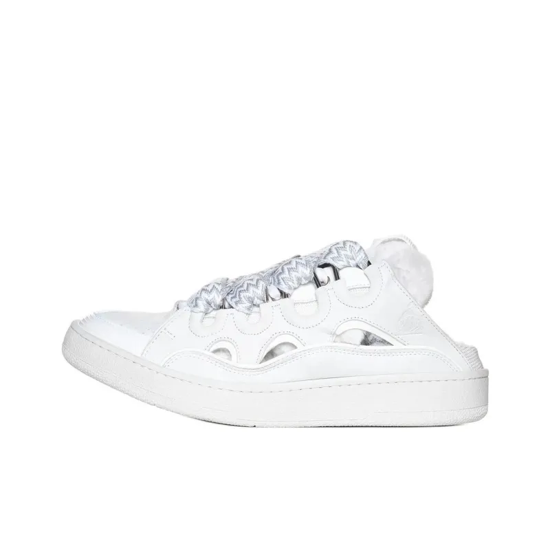 Lanvin Closed Toe Slippers Men's White-0
