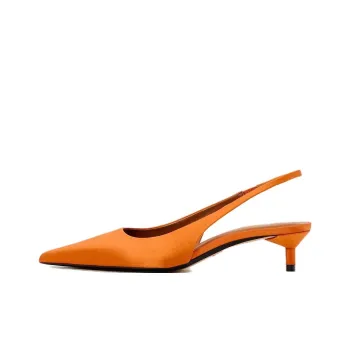 ZARA Slim Heel High Heels 5cm Women's Orange