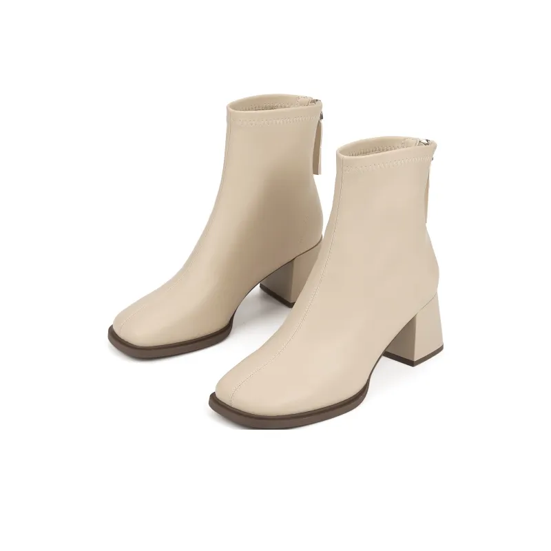 Me&Ce Ankle Boots Women's Black/White/Brown-1