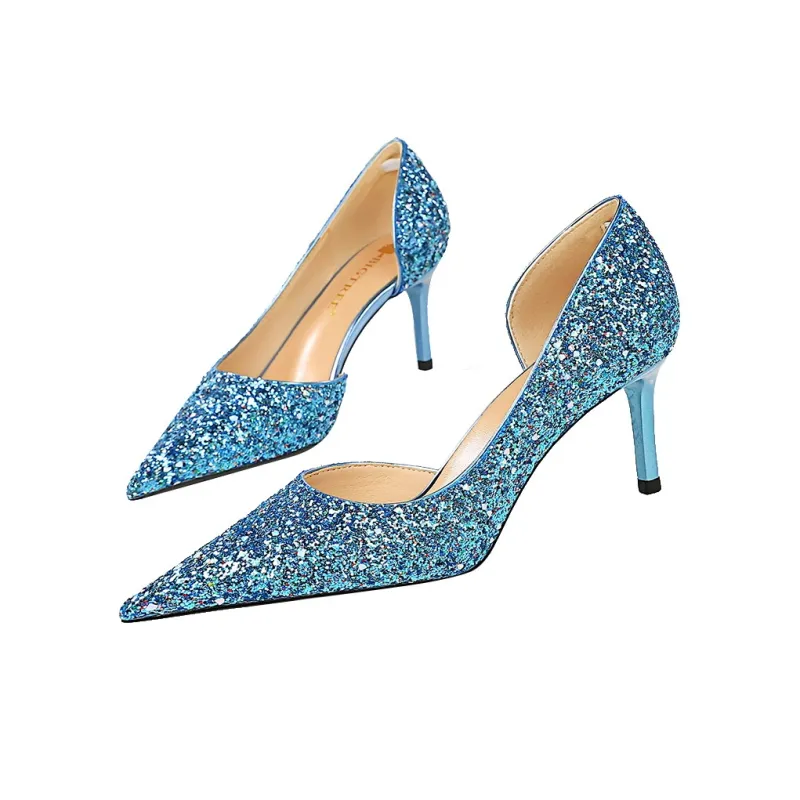 QITUMAUL Slim Heel High Heels 10.5cm Women's-8