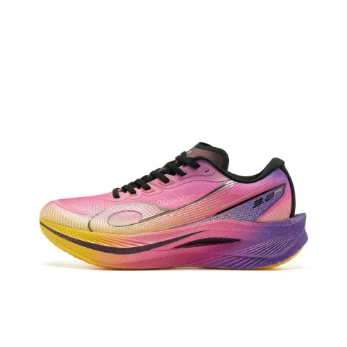 QIAODAN Strong Wind 3.0 PRO Running Shoes Women's Low Top Fiery Pink/Enchanted Purple
