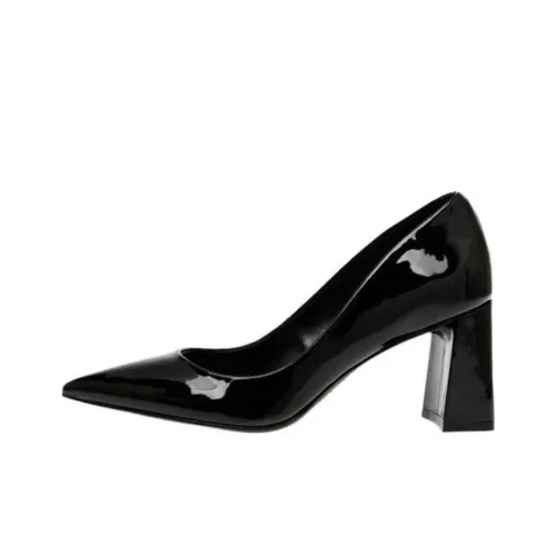STEVE MADDEN Chunky Heel High Heels 7.5cm Women's Black