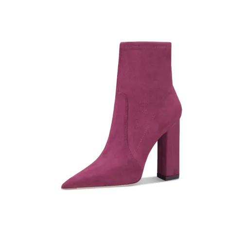 Suyymakk Ankle Boots heeled High Heel Women's Burgundy