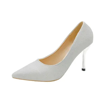 Xingdiman Slim Heel High Heels Women's Silver Gift Box Set