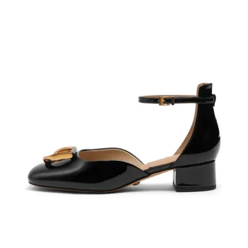 CHARLES&KEITH ITZY In The Same Series High Heels Women's Black/Nude Flesh