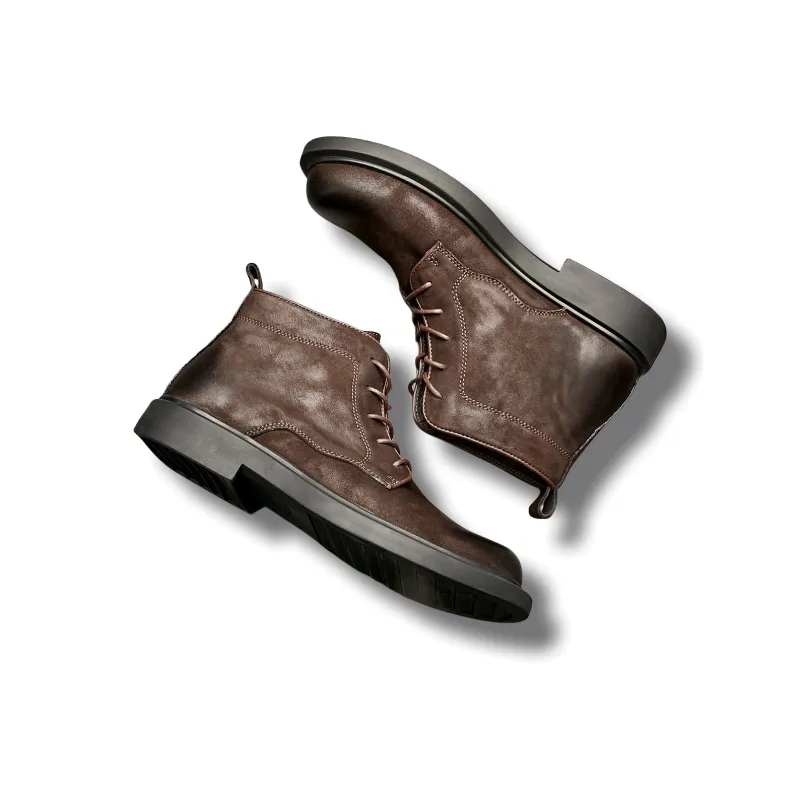 Brounvanm Ankle Boots 3cm Men's Brown-3