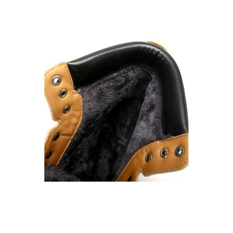 KUX Martin Boots Unisex Yellow Brown/Black-17