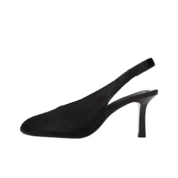 ZARA Slim Heel High Heels 7.5cm Women's Black