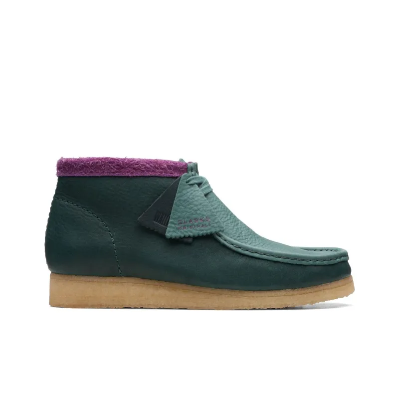 Clarks Originals Wallabee Boot Green Combination-1