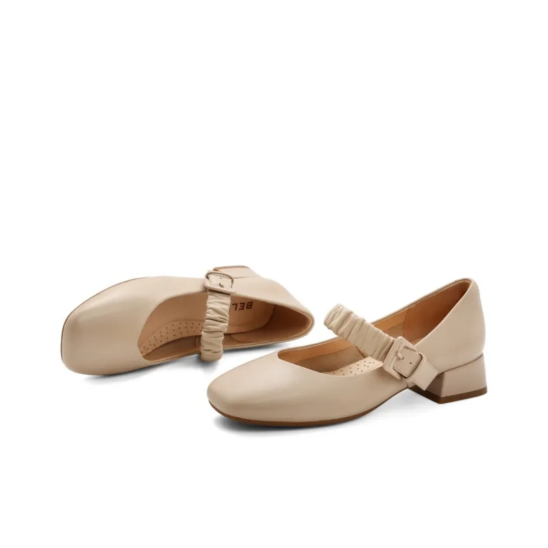BELLE Chunky Heel High Heels 3.5cm Women's-16
