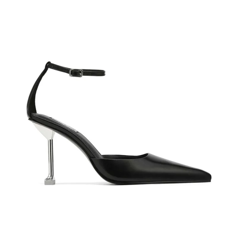 Naked Wolfe Valerie Slim Heel High Heels 9cm Women's Black-1