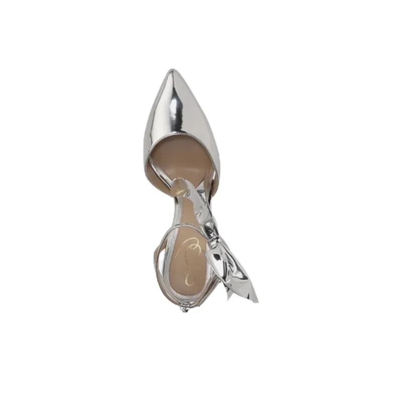 SAM EDELMAN Slim Heel High Heels 9.5cm Women's Silver-3