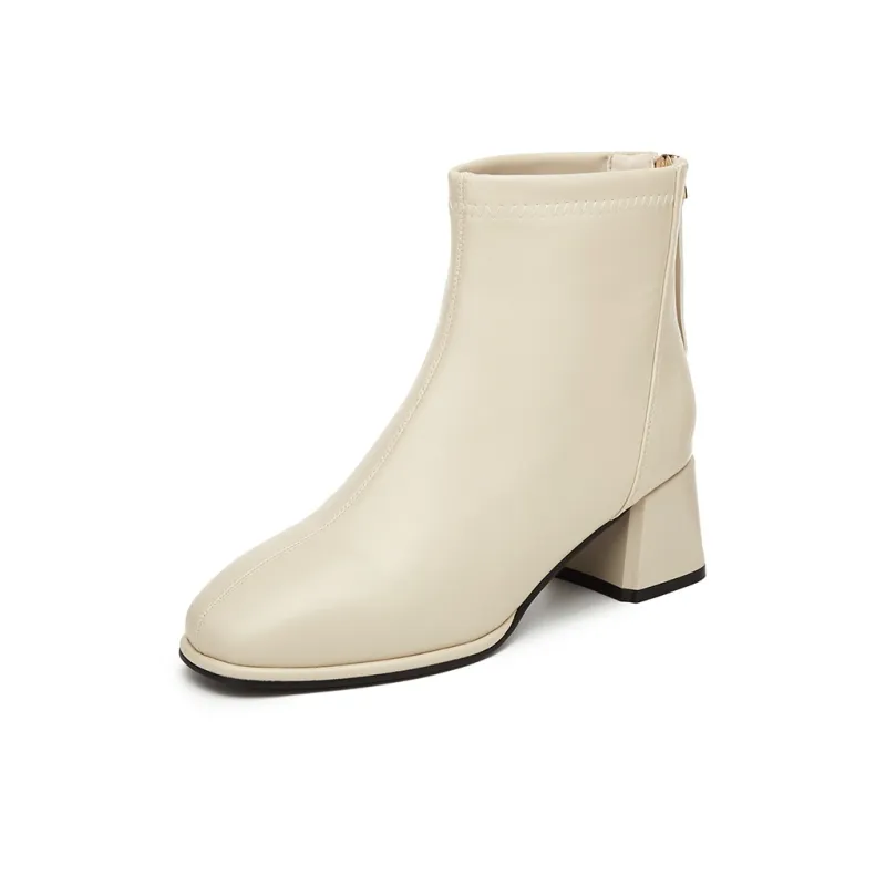 DAPHNE Ankle Boots Women's Black/Beige-9