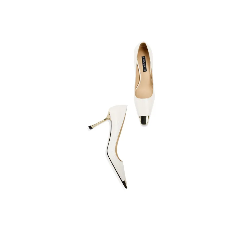 Shesrim High Heels Women's Black, White-7