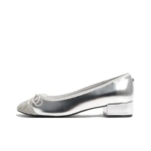 STEVE MADDEN Chunky Heel High Heels 3.5cm Women's Silver
