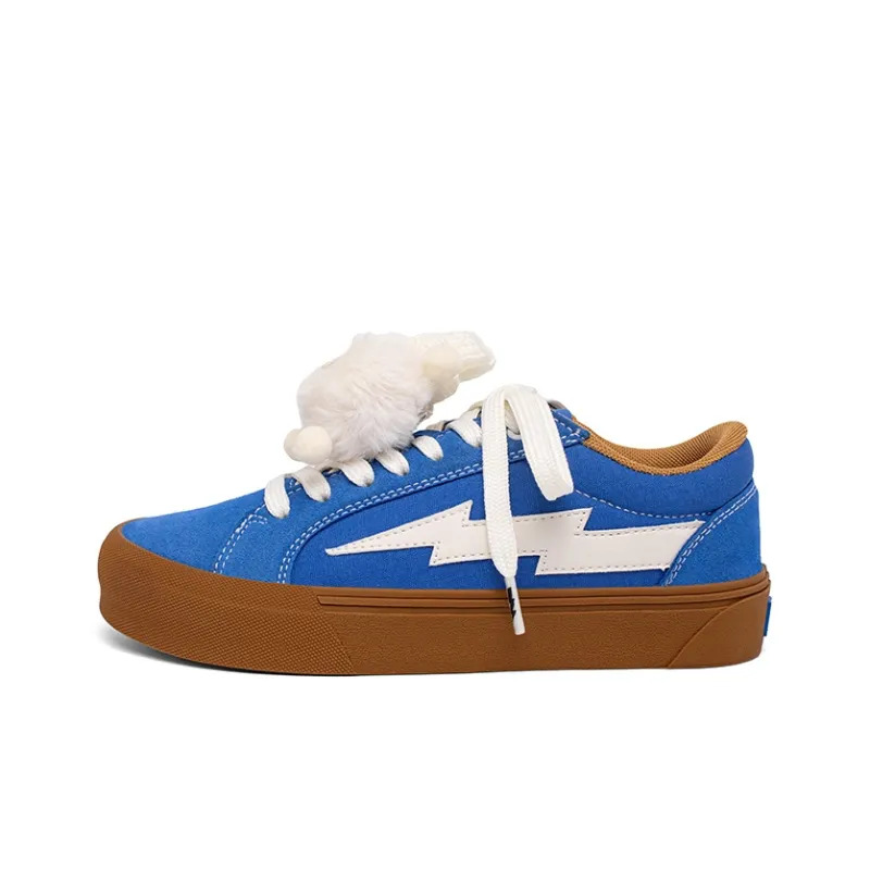 MCKP Anti Slip And Wear Resistant Height Increasing Low Top Skateboard Shoes Unisex Sapphire Blue-12