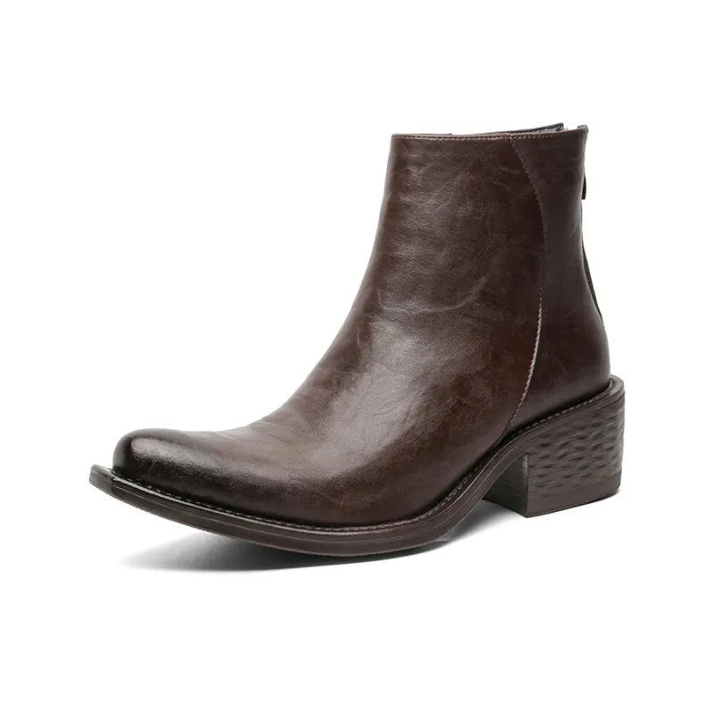 MODENGPAN Ankle Boots 3cm Men's-6