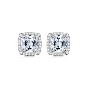 OUBI.YABI Zircon Stud Earrings Women's
