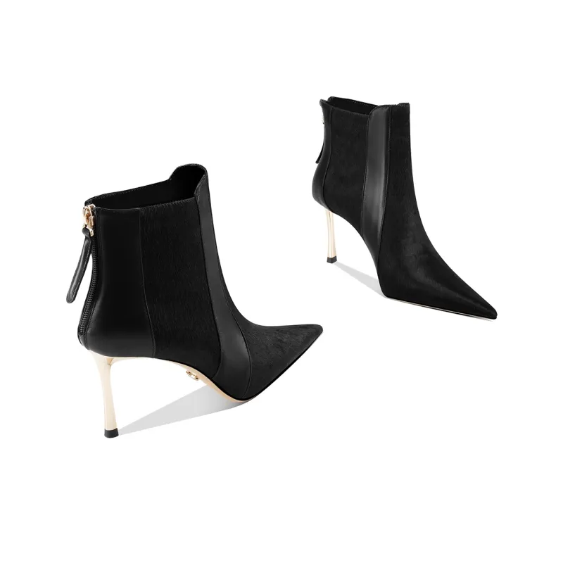 Shesrim Ankle Boots Women's Black/Coffee-2