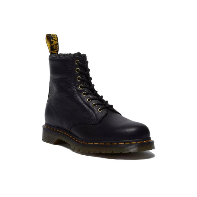 Dr. Martens 1460 Faux Fur Lined Boot Black-1