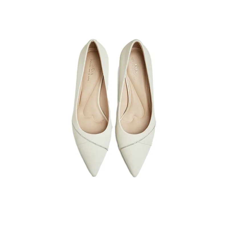 TATA High Heels Women's Solid Color-2