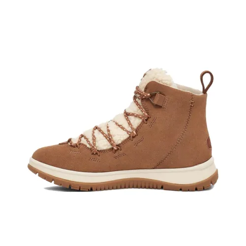 UGG Lakesider Heritage Mid Short Snow Boots Women's Chestnut