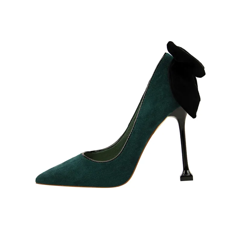 QITUMAUL High Heels Women's Gold-5