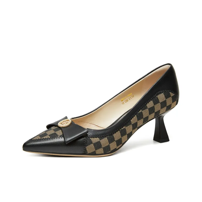 Lazi Spool Heel High Heels 6.5cm Women's-3
