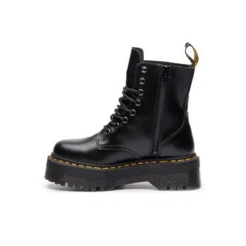Dr.Martens Jadon Platform Boots Black Smooth Leather Women's