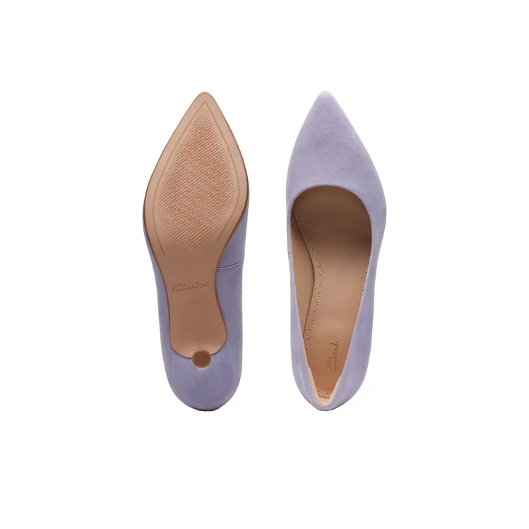 Clarks Violet Series Slim Heel High Heels Women's Purple-2