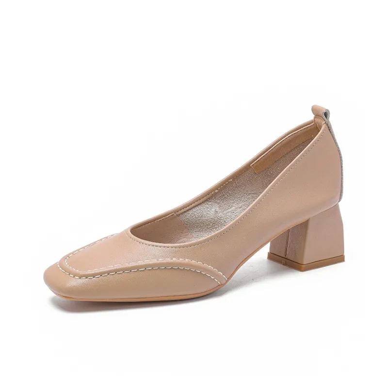 YAFEI XUANYU Chunky Heel High Heels 5cm Women's-6