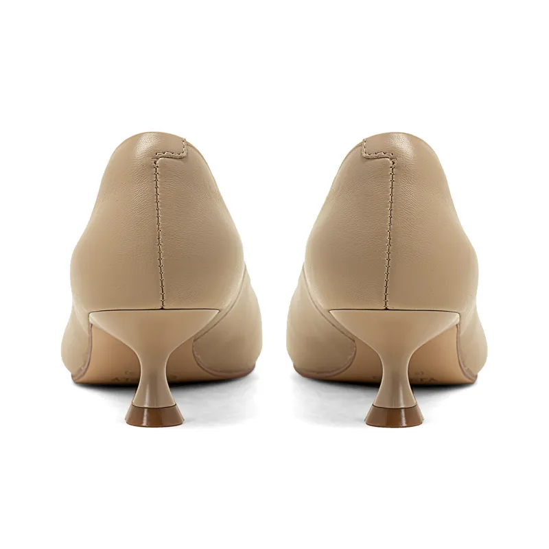 COMELY Flared Heel High Heels 4cm Women's-4
