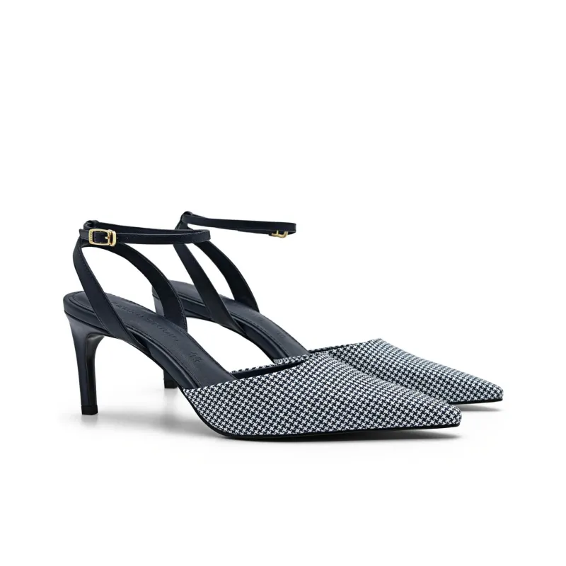 PEDRO Studio Series Slim Heel High Heels 7.5cm Women's Dark Blue-2