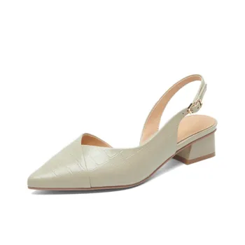 PT'SON Chunky Heel High Heels 3.5cm Women's