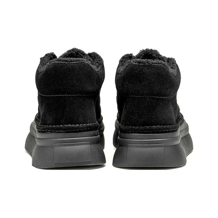 LEAVELAND Warm Wear Resistant Height Increasing Ankle Length Snow Boots Men's-2