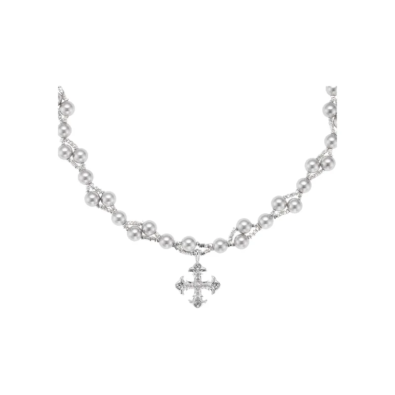 NothingButMini Pearl Necklaces Unisex-5
