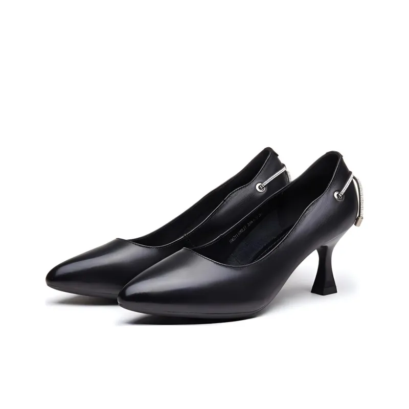 AOKANG Flared Heel High Heels Women's-1