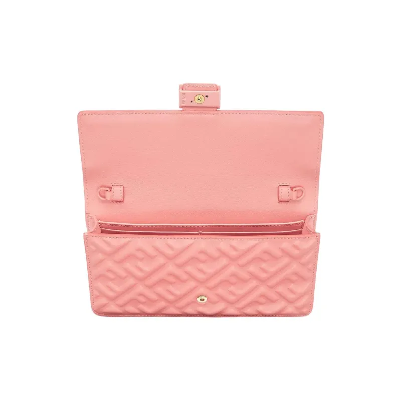 FENDI Lambskin Wallet Women's Pink-3