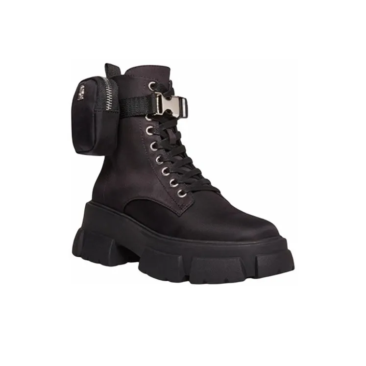 STEVE MADDEN Martin Boots Women's White/Black/Sand-5